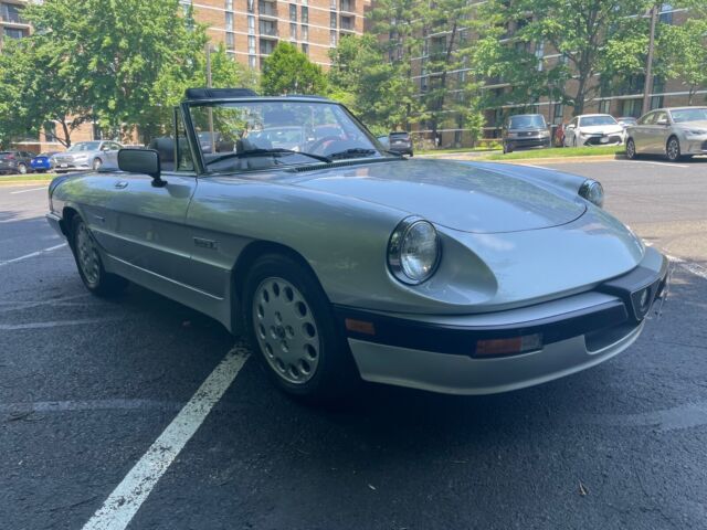 1986 alfa romeo spider convertible grey rwd manual quadrifoglio