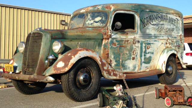 1937 ford panel truck great patina flathead v8 unrestored street rod rat rod
