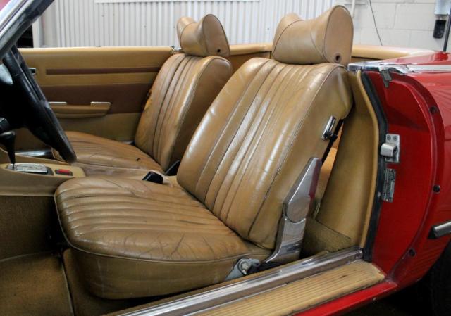 1972 mercedes benz 350sl video, red/tan