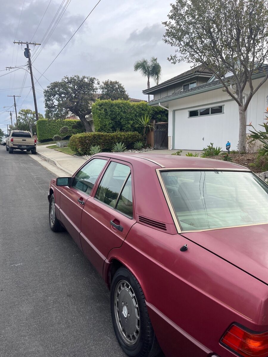 1993 mercedes-benz 190e sedan red rwd automatic e 2.6