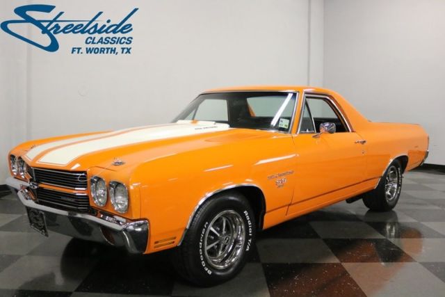 1970 chevrolet el camino 85049 miles orange pickup truck 454 v8 4 speed manual