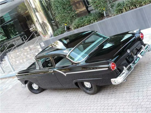 1957 ford supercharged custom series 0 miles black v8 312 ford y block manual