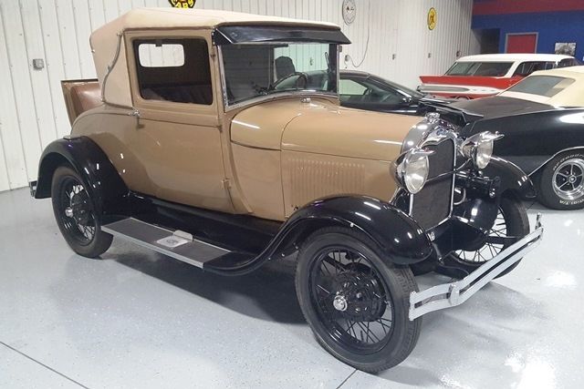 1928 ford model a sport coupe - completely restored