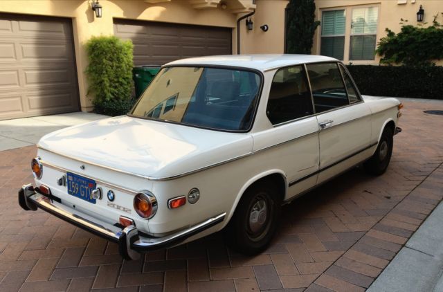 1973 bmw 2002 roundie - original california blue plate