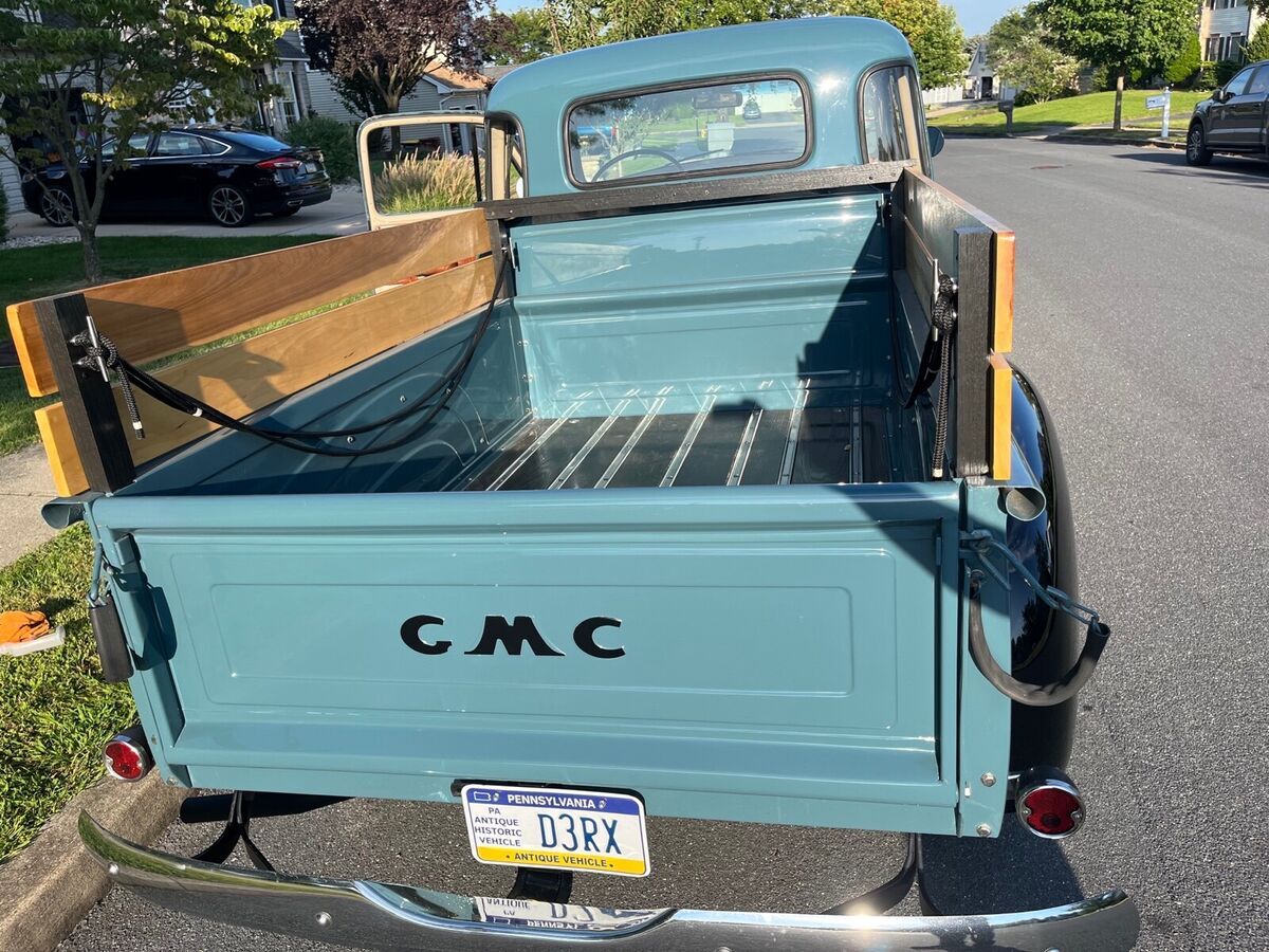 1954 gmc 100 pickup green rwd manual