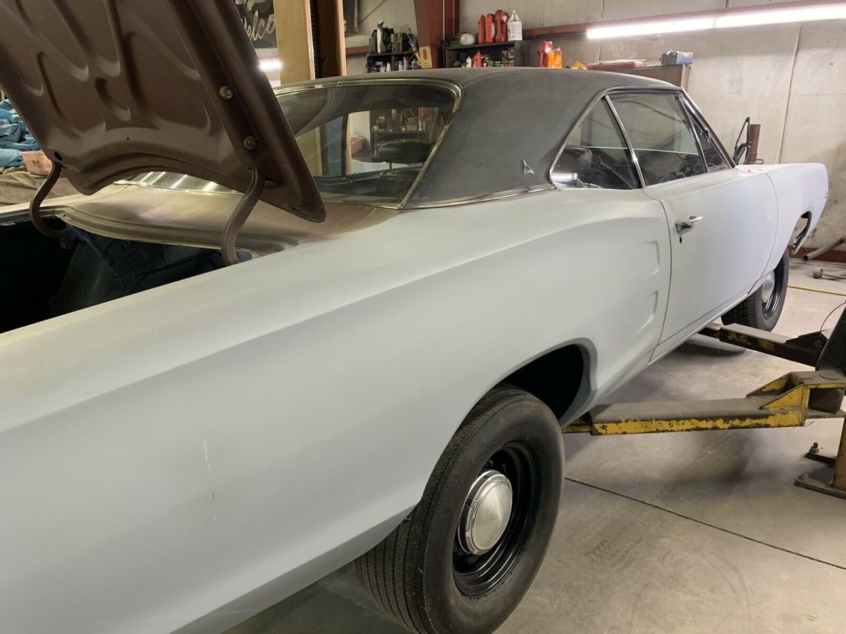 1968 dodge coronet grey rwd automatic rt