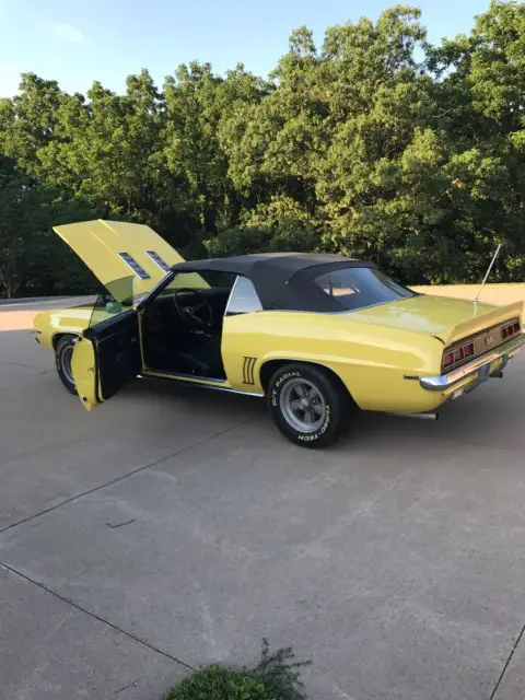 1969 camaro convertible x66 396 325 hp original drivetrain