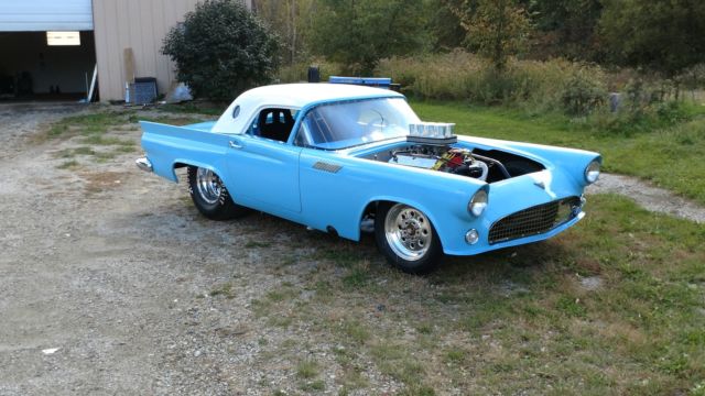 1957 pro street t- bird,gasser, street rod, hot rod, drag car, race car, ford