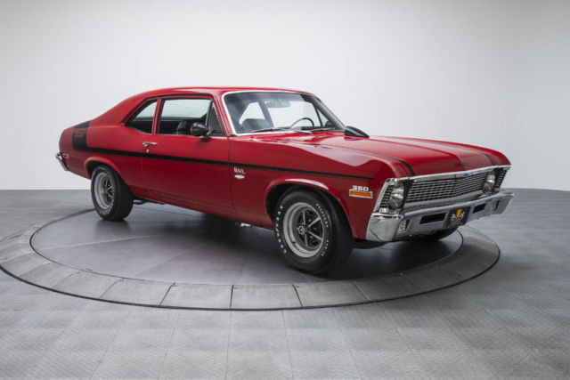 1970 chevrolet nova 23422 miles cranberry red sedan 350 lt1 3 speed automatic