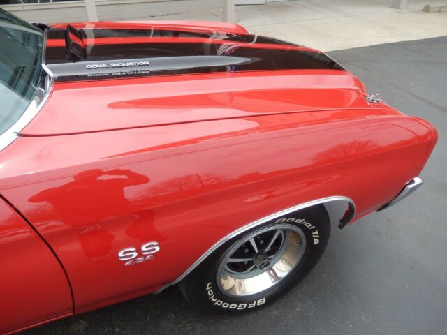 1970 chevrolet chevelle ss cranberry red 454 a/c recent restoration