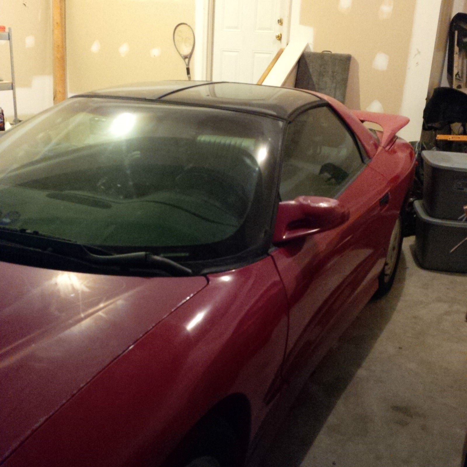 1993 pontiac trans am gt red 100% orig lt1 eng t-tops spoiler bose sys for parts