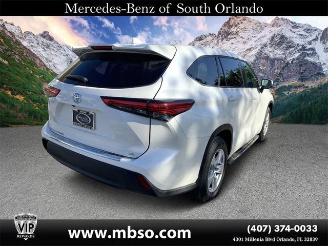 2021 toyota highlander le