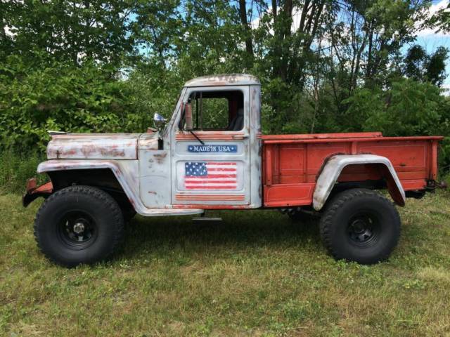 1960 willys rat rod pickup truck