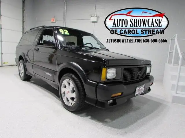 1992 gmc jimmy typhoon black available now!!