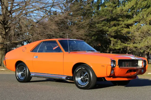 1969 amc amx big bad orange 343 v8 4-speed restored rare muscle mint no reserve