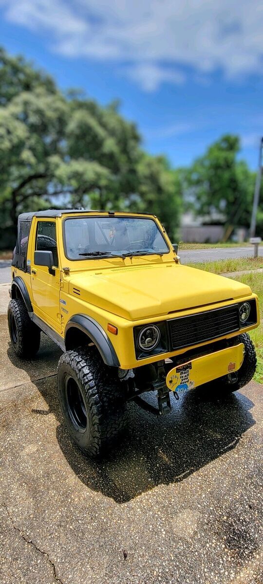 1988 suzuki samurai convertible yellow 4wd manual