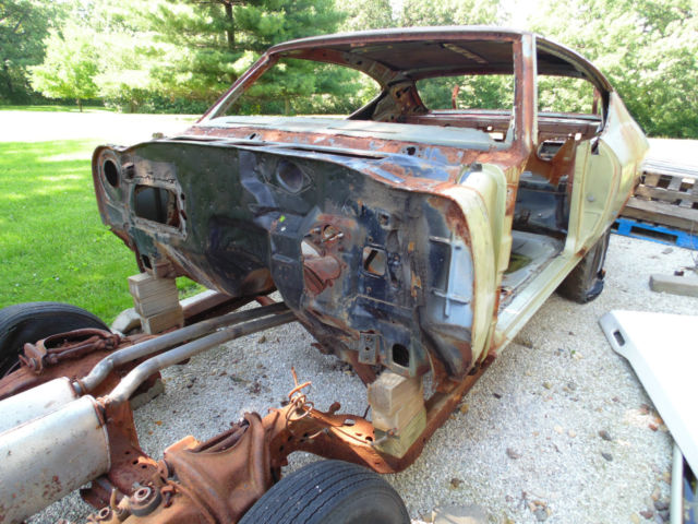 1968 chevelle malibu chevy chevrolet project car needs restored two owners 68