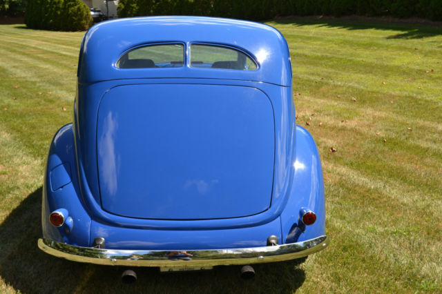 for sale 1937 ford 2 door slant back street rod. steel body chopped top rod