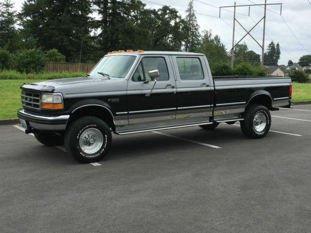 1992 ford f-350 4x4 crew cab 4dr auto 460 v8 gas only 31k original miles 2-owner