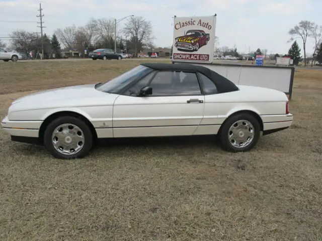 1991 cadillac allante convertible - always maintained - pearl white / black top