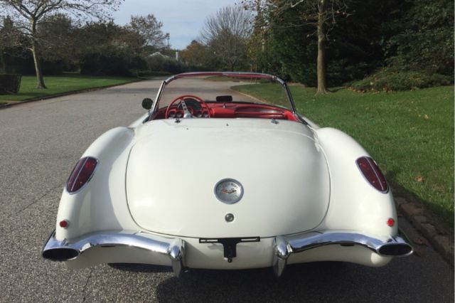 1960 chevrolet corvette 52233 miles white convertible 8 cylinder #107515f042000