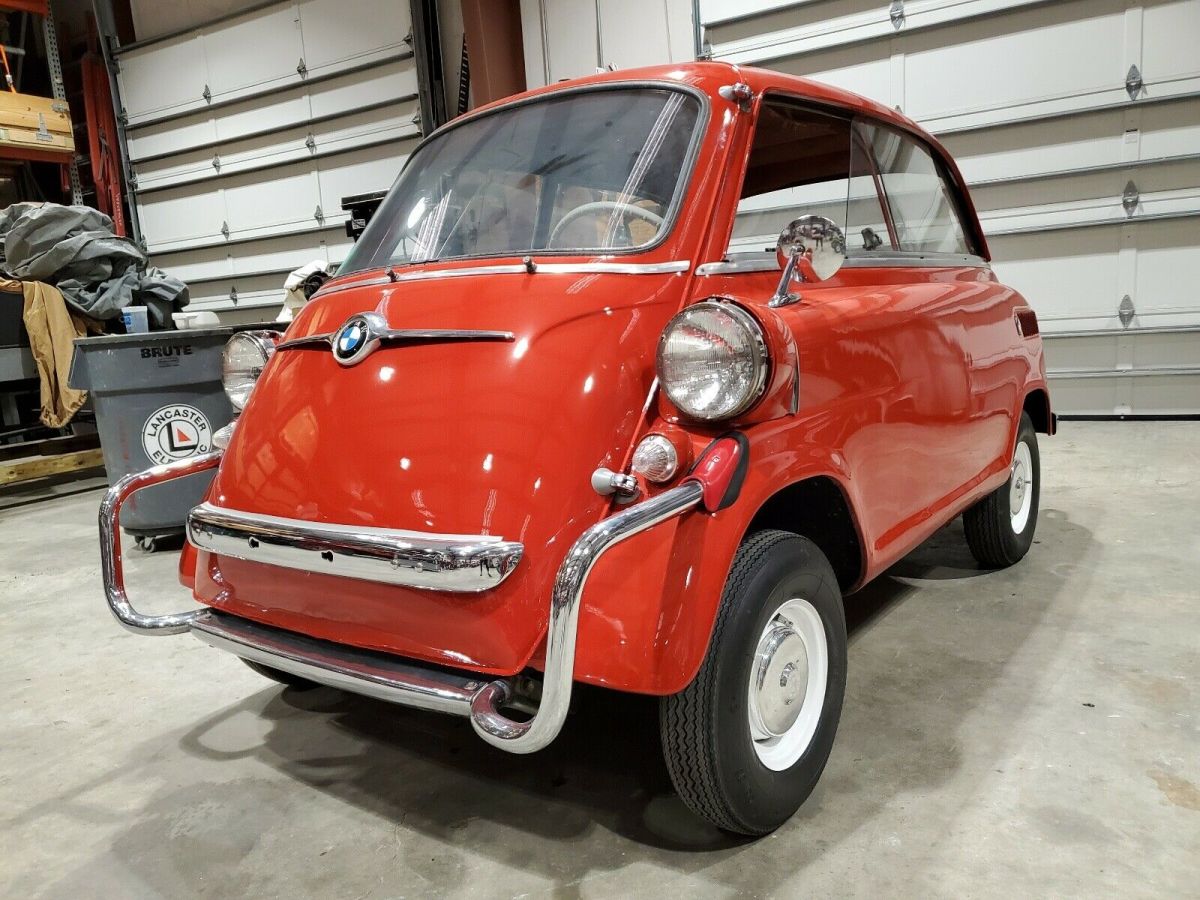 1958 bmw 600 coupe red rwd manual