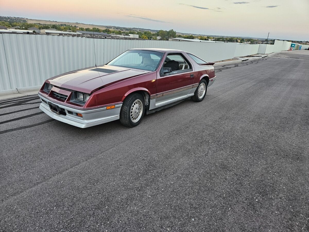1984 dodge daytona hatchback red turbo