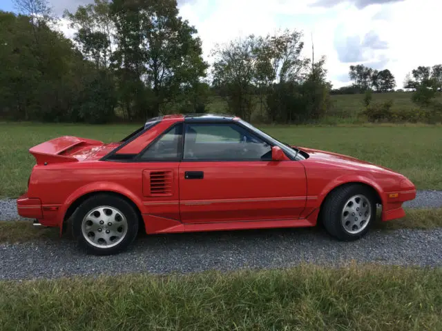 1988 toyota mr2 supercharged; all original/oem; manual; leather; 93k miles