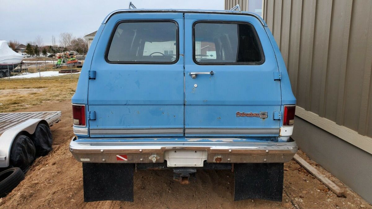 1985 gmc suburban k20 2500 3/4 ton 4x4 squarebody g80 locker no reserve
