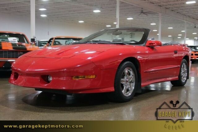 1994 pontiac firebird trans am convertible bright red convertible 5.7l v8 49124