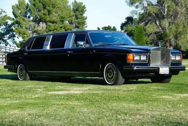 1986 rolls-royce silver spur limo, black with 39,830 miles available now!