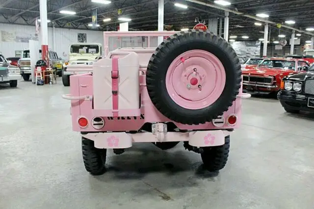 1944 willys jeep 14543 miles pink suv 4-cylinder 3-speed manual