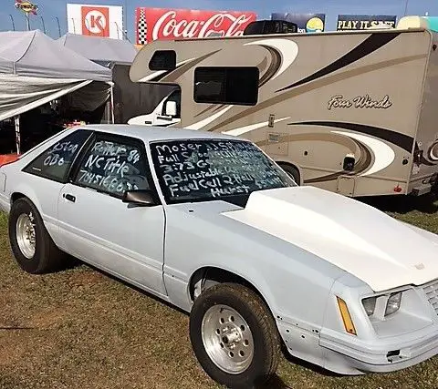 1984 fox body mustang roller ready for your engine and trans