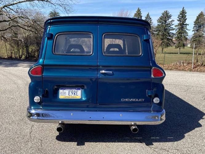 customized 1966 chevrolet c10 panel truck with a 350 v8 in belle valley, pennsylvania
