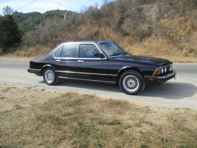 1985 735i bmw clean california car 5 speed stick black on black