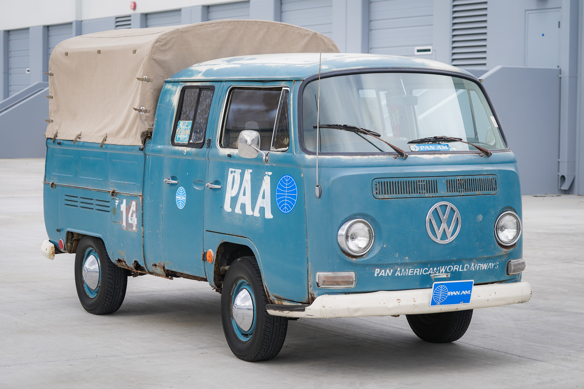 ex pan am 1968 volkswagen type 2 double cab transporter