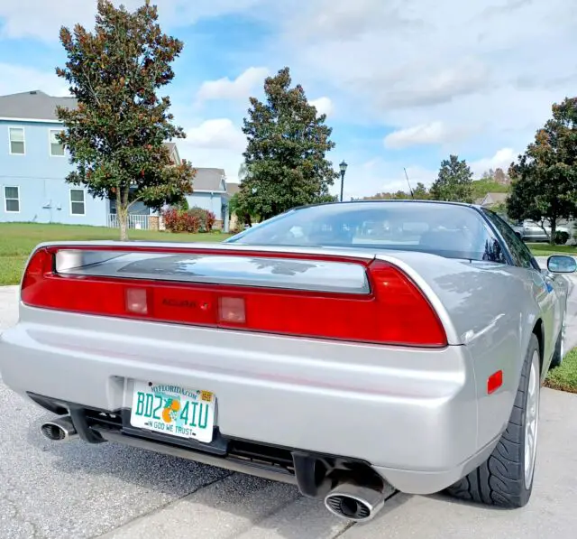 1991 acura nsx coupe grey rwd manual black and silver