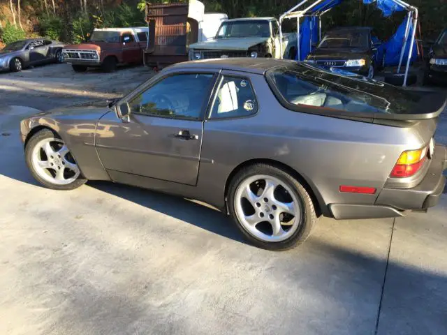 1988 porsche 944 turbo s, stone grey metallic, light grey leather, 90k 297hp
