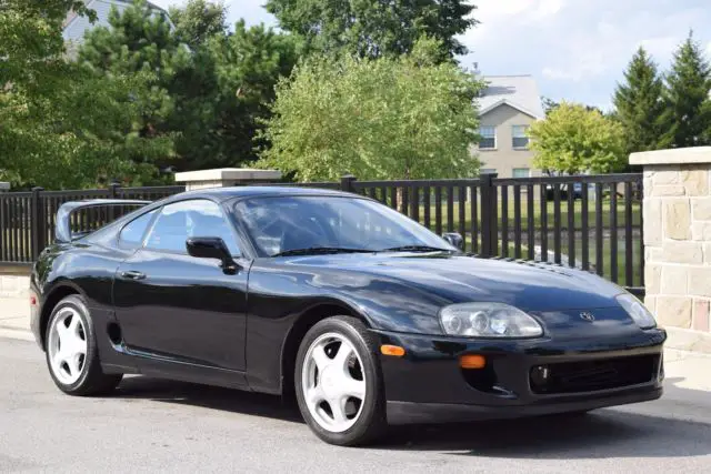 1994 toyota supra twin turbo rare black/black great list of upgrades and options