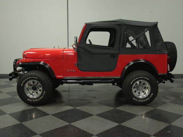 freshly built cj7, lifted, 258 i6, 4-speed, pwr steer, pwr disc brakes, duals!!