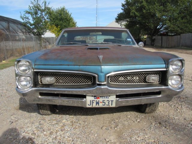1967 pontiac gto- dallas tx survivor . . a/c,auto, power windows and seat