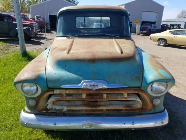 1957 chevy pickup truck original farm truck barn find solid rat rod