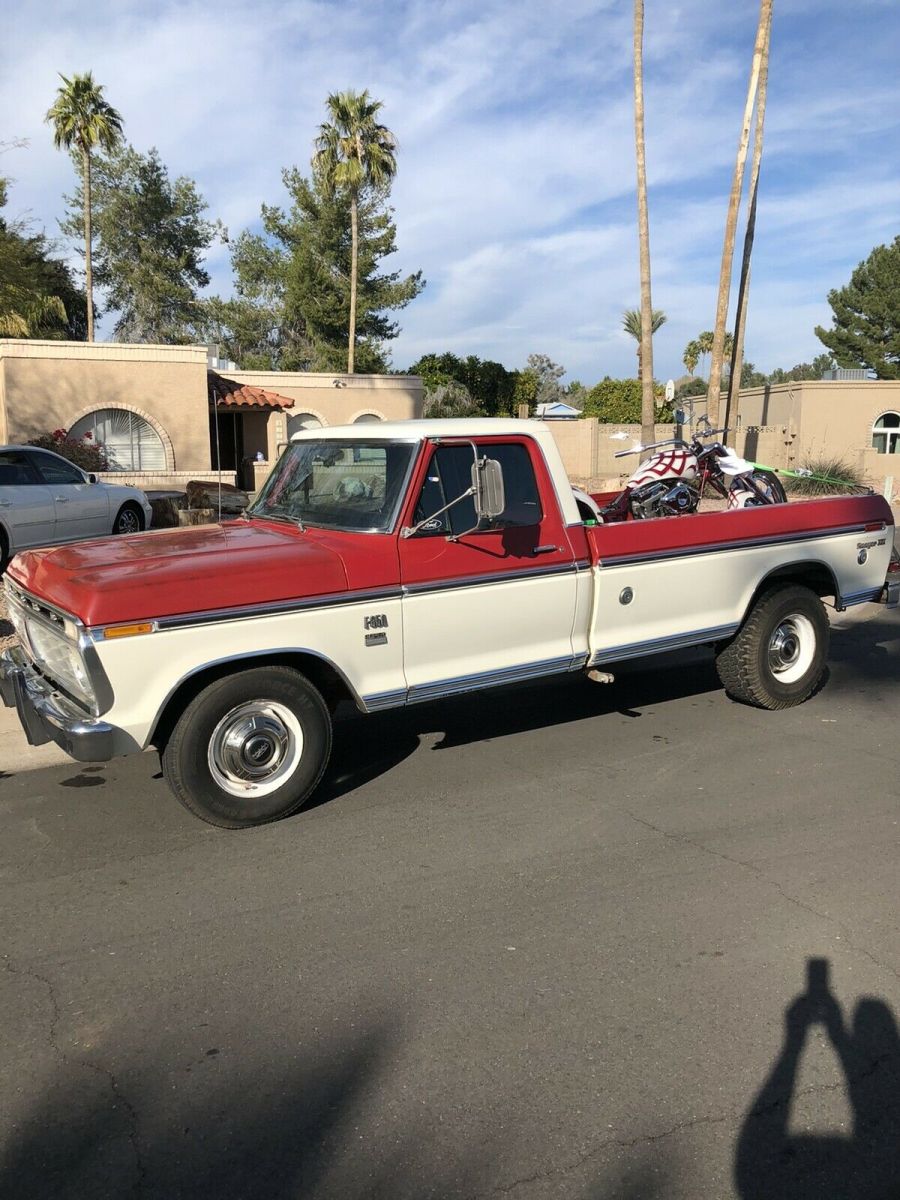 1975 ford f350 pickup red rwd automatic 2 door