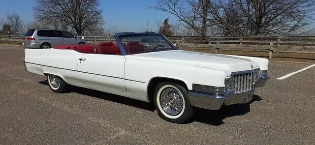 1970 cadillac de ville convertible white convertible automatic