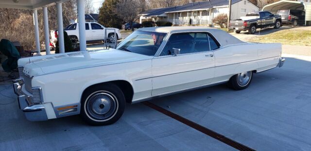 1974 lincoln continental coupe white rwd automatic eb
