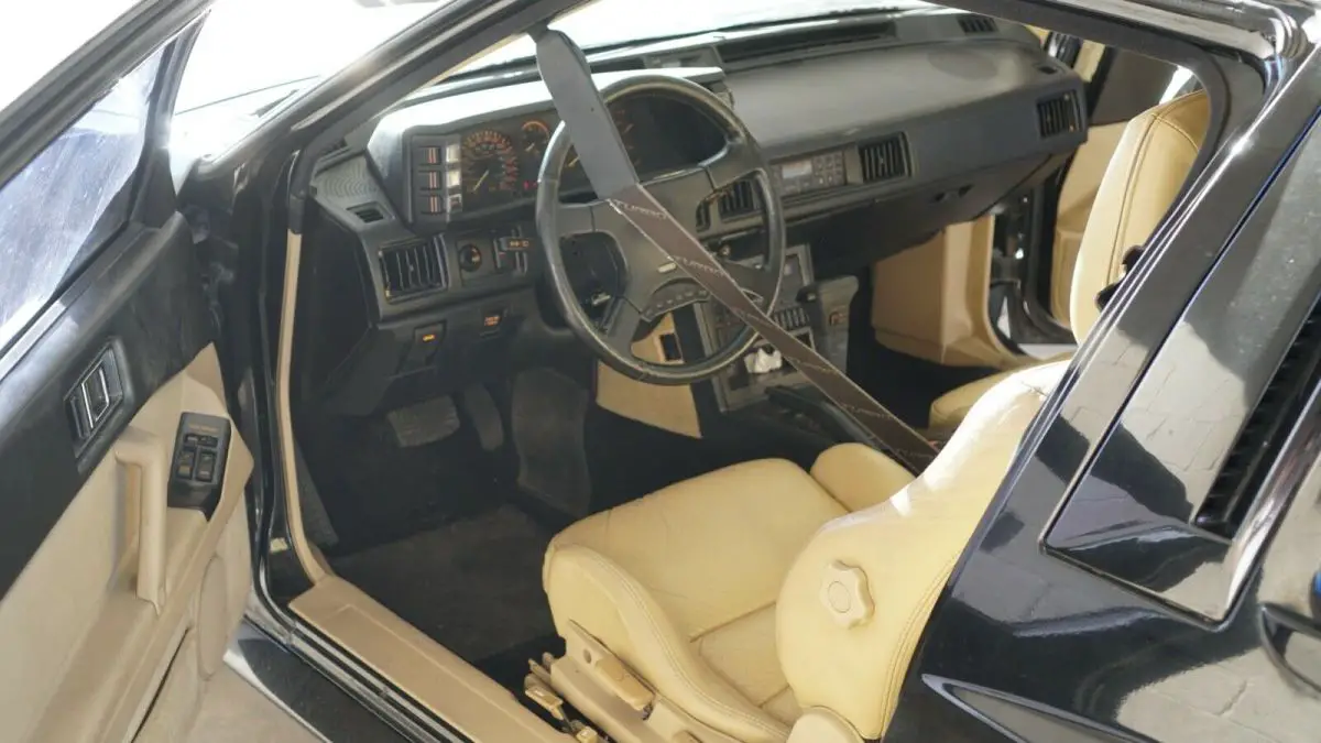 clean 1989 chrysler conquest tsi (mitsubishi starion) black 56k auto no reserve