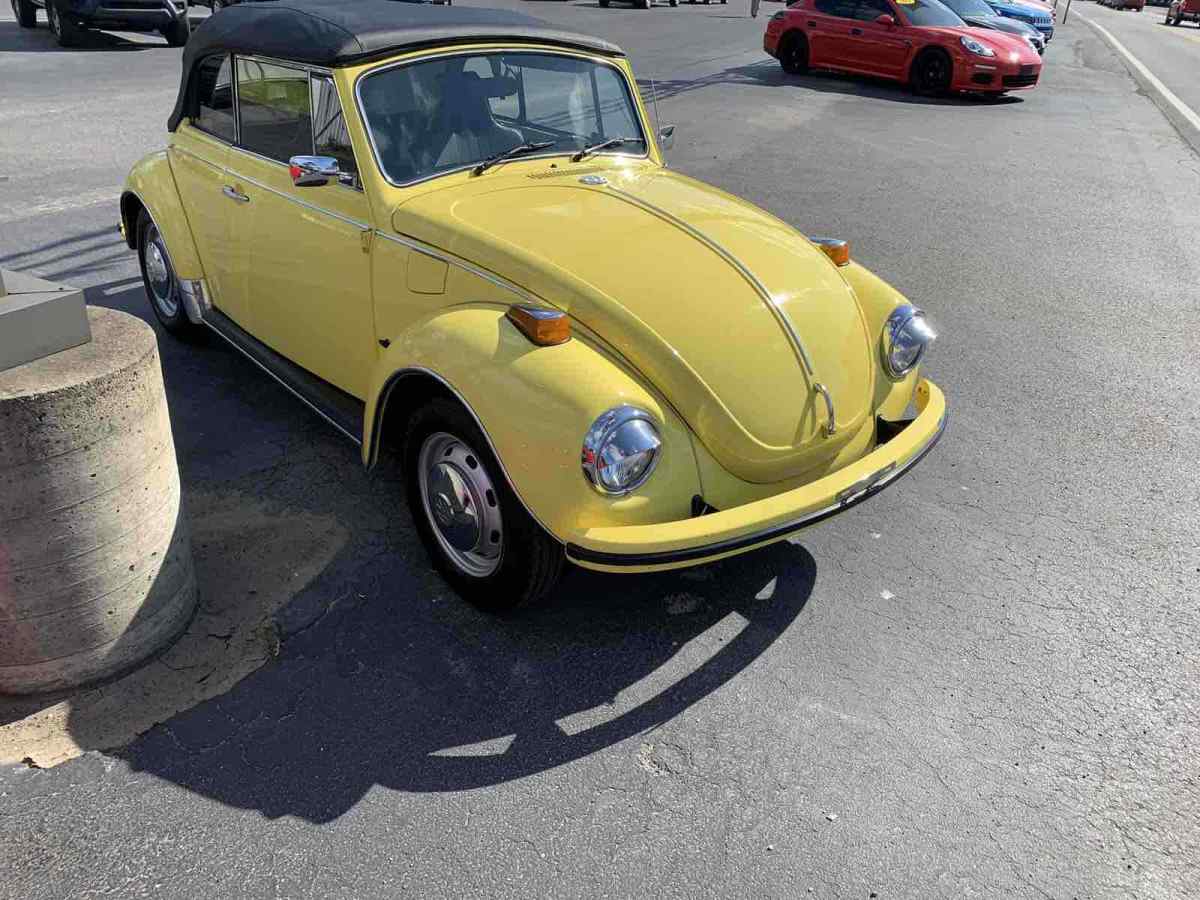 1972 volkswagen beetle 1.6 cabriolet convertible yellow rwd automatic karman