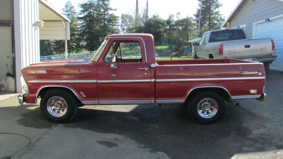 1969 ford ranger f100 short bed factory original paint, nice patina! solid!!