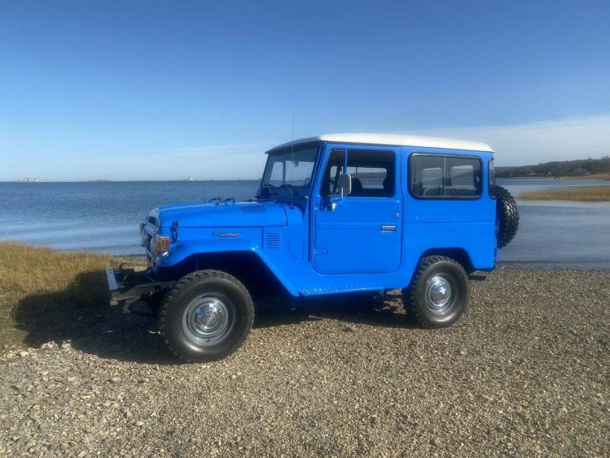 1976 toyota land cruiser suv blue 4wd manual bj40