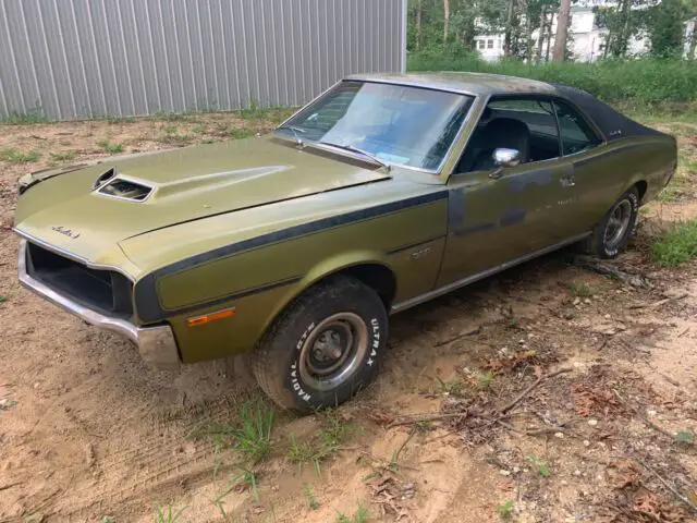 1970 amc javelin amx 6.5 coupe green rwd automatic sst